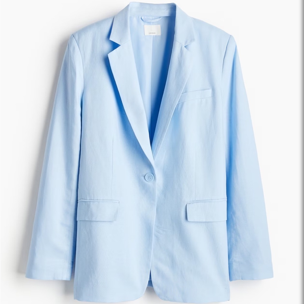 H&M Light Blue Women's Blazer- medium